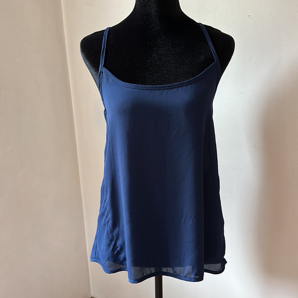 Navy Racerback Tank - Picture 3 of 5